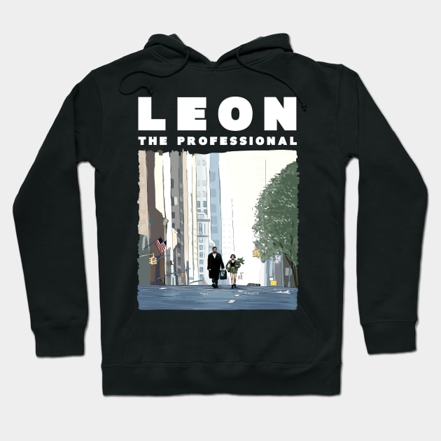 Leon the professional Hoodie by burrotees